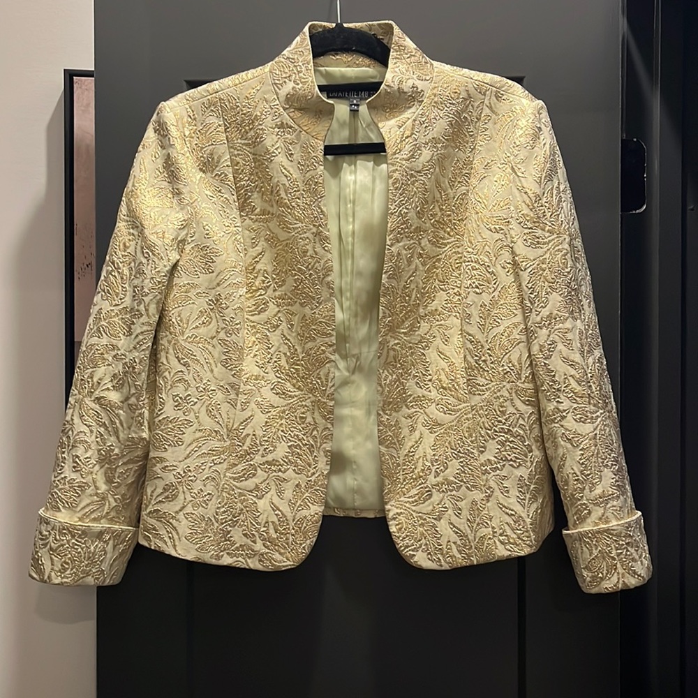 Lafayette 148 New York - Open 3/4 Cuffed Sleeve Bazer - SZ:8